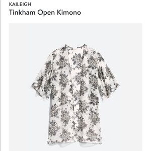 Kaileigh Sheer Kimono Top M